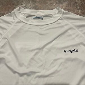 Columbia Sportswear White PFG Performance Shirt UPF 50